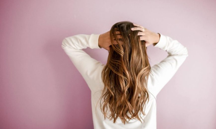 woman with beautiful hair